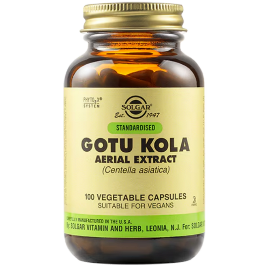 Solgar Gotu Kola Aerial Extract - Supports cognitive and circulatory health.