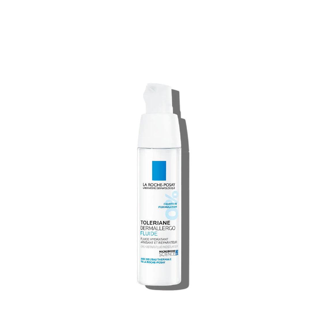La Roche-Posay Toleriane Dermallergo Fluide for hydrating and soothing allergic and sensitive skin.