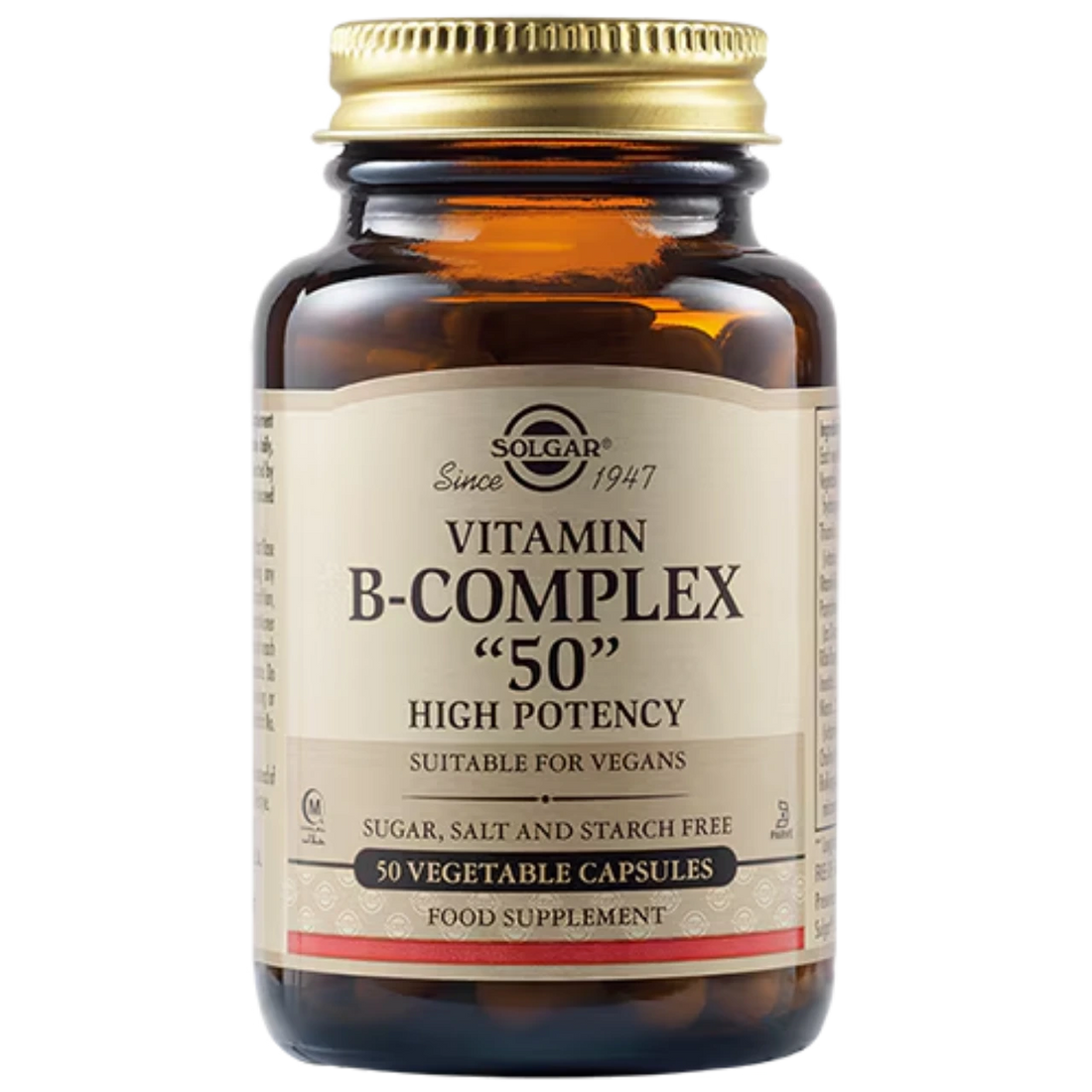 Solgar Vitamin B-Complex &quot;50&quot; High Potency - Supports energy, metabolism, and nervous system health.
