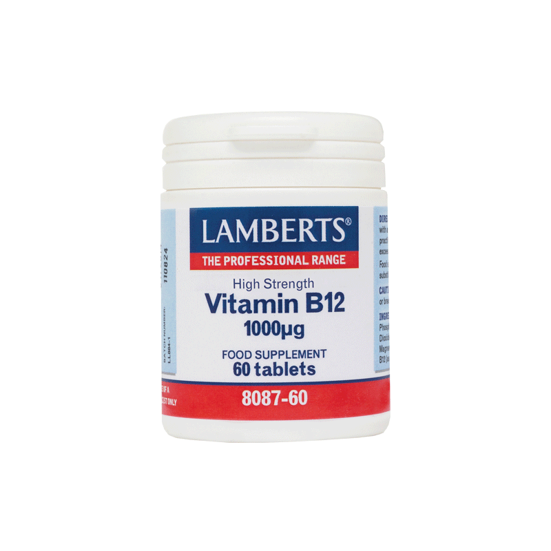 Lamberts Vitamin B12 1000μg - Supports energy, nerve health, and red blood cell production.