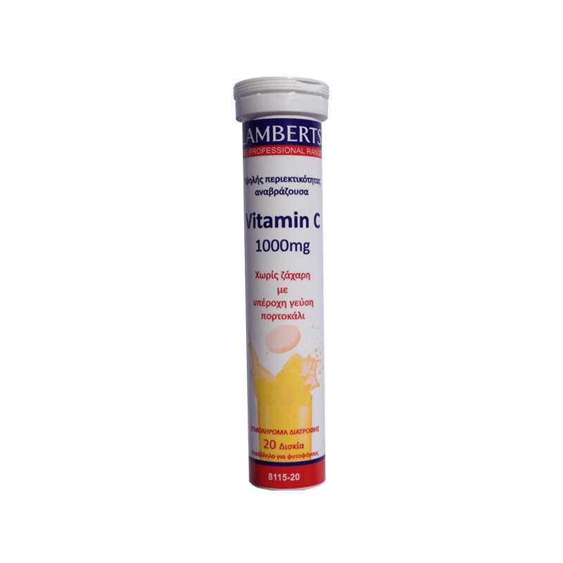 Lamberts Vitamin C 1000mg Effervescent Tabs - Antioxidant support.