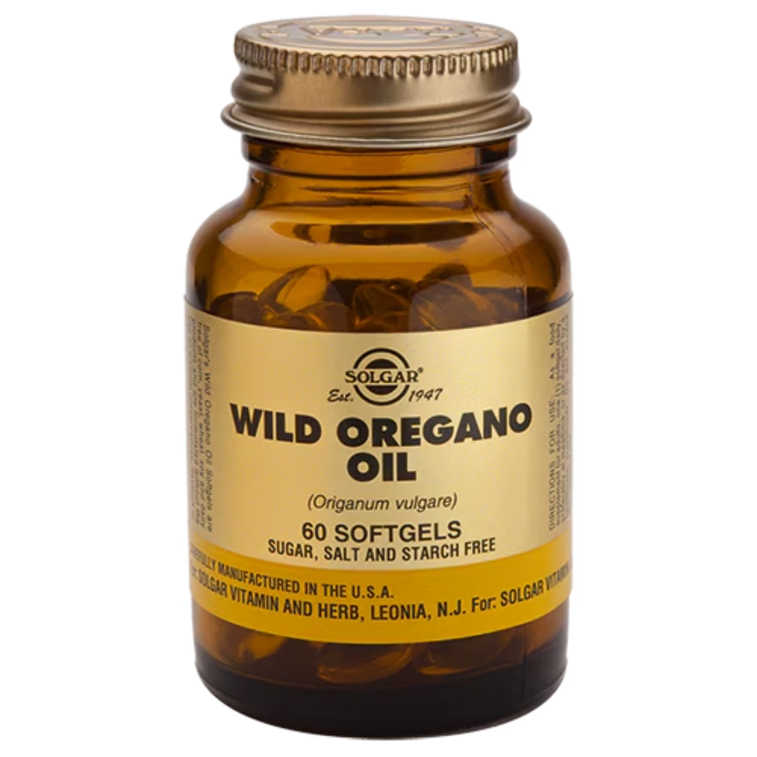 Solgar Wild Oregano Oil Softgels - Supports digestive health and immune function.