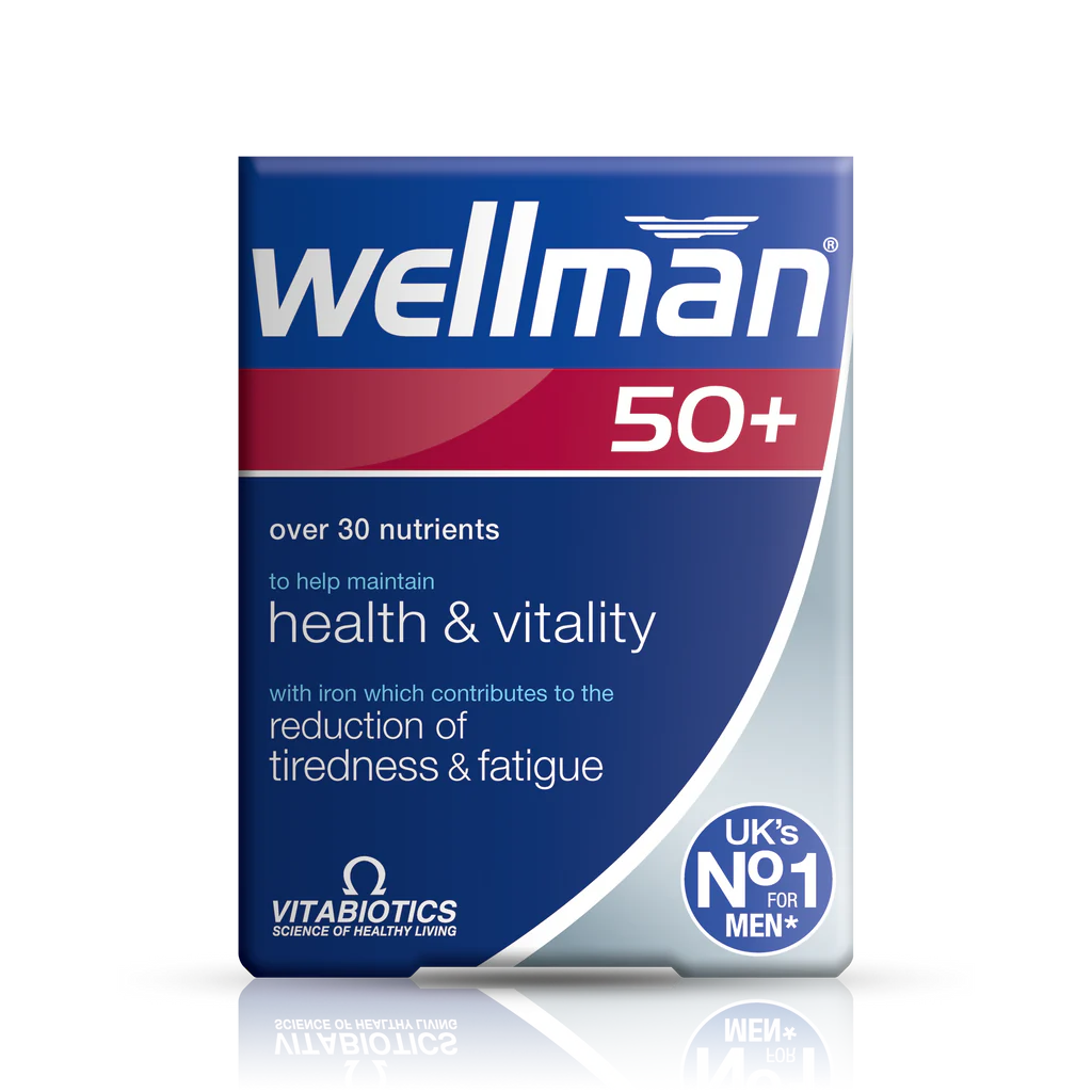 Vitabiotics Wellman 50+ - Comprehensive nutritional support for men over 50.