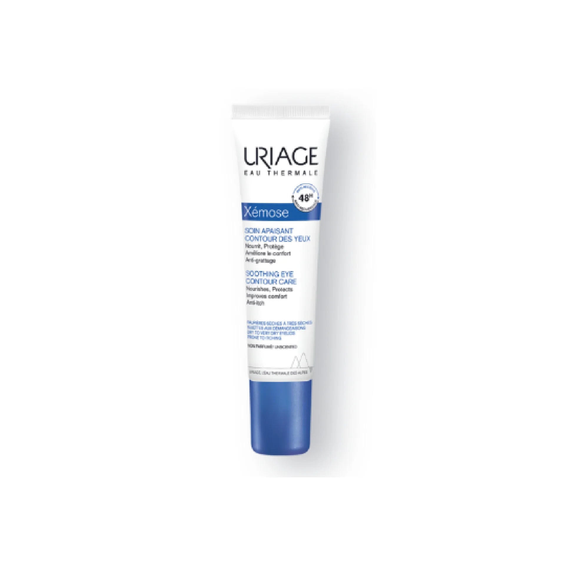 Uriage Xémose Soothing Eye Contour Care for hydration and relief of sensitive eye areas.