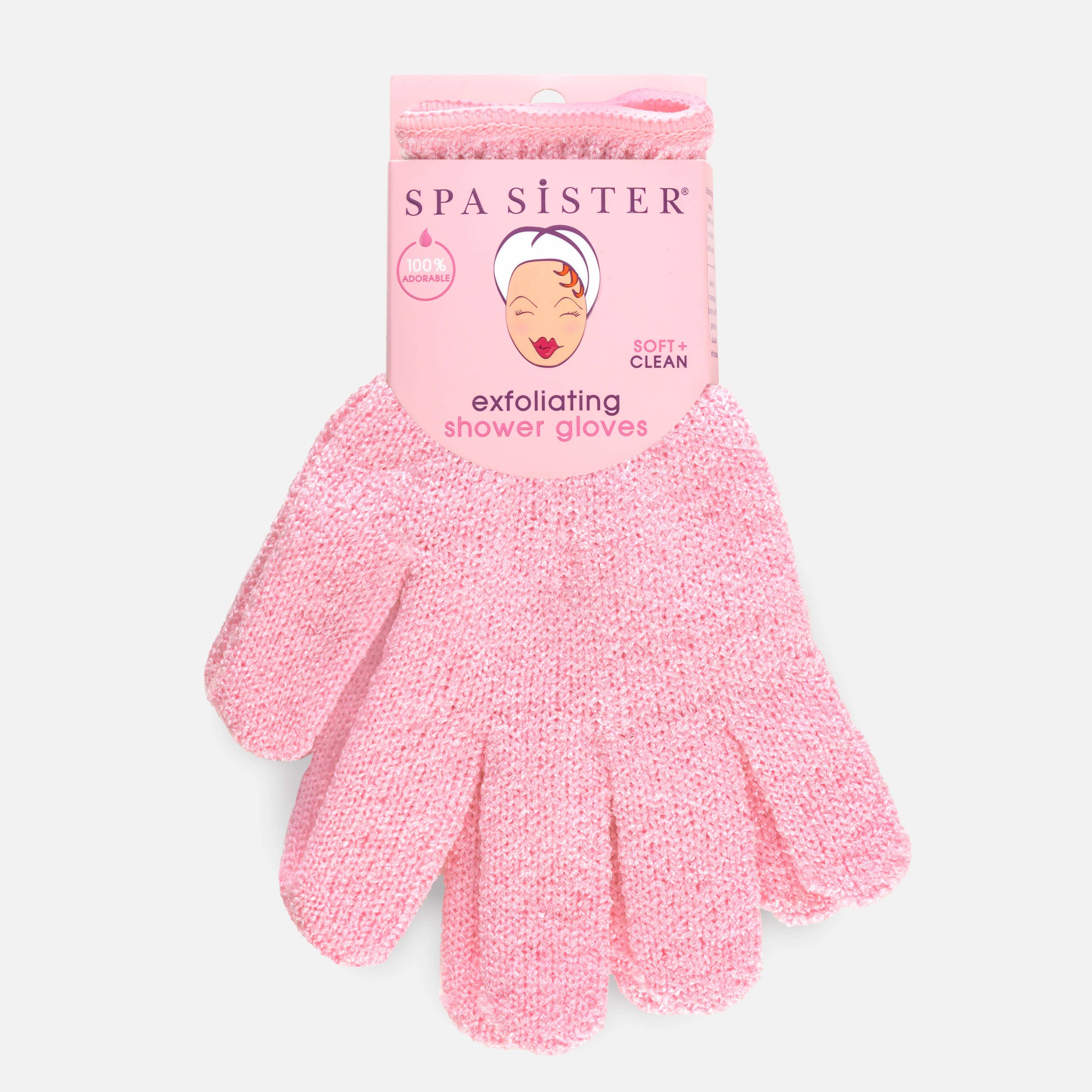 Exfoliating Shower Gloves 1pr.: BEIGE