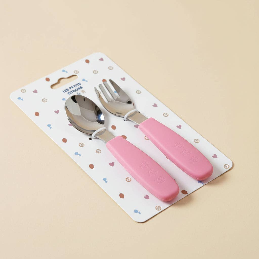 Xavier the steel cutlery: Pink