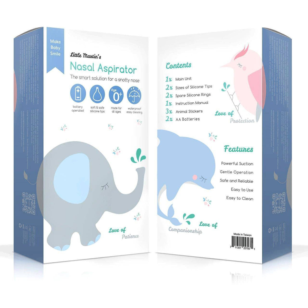 Baby Electric Nasal Aspirator: Light Blue