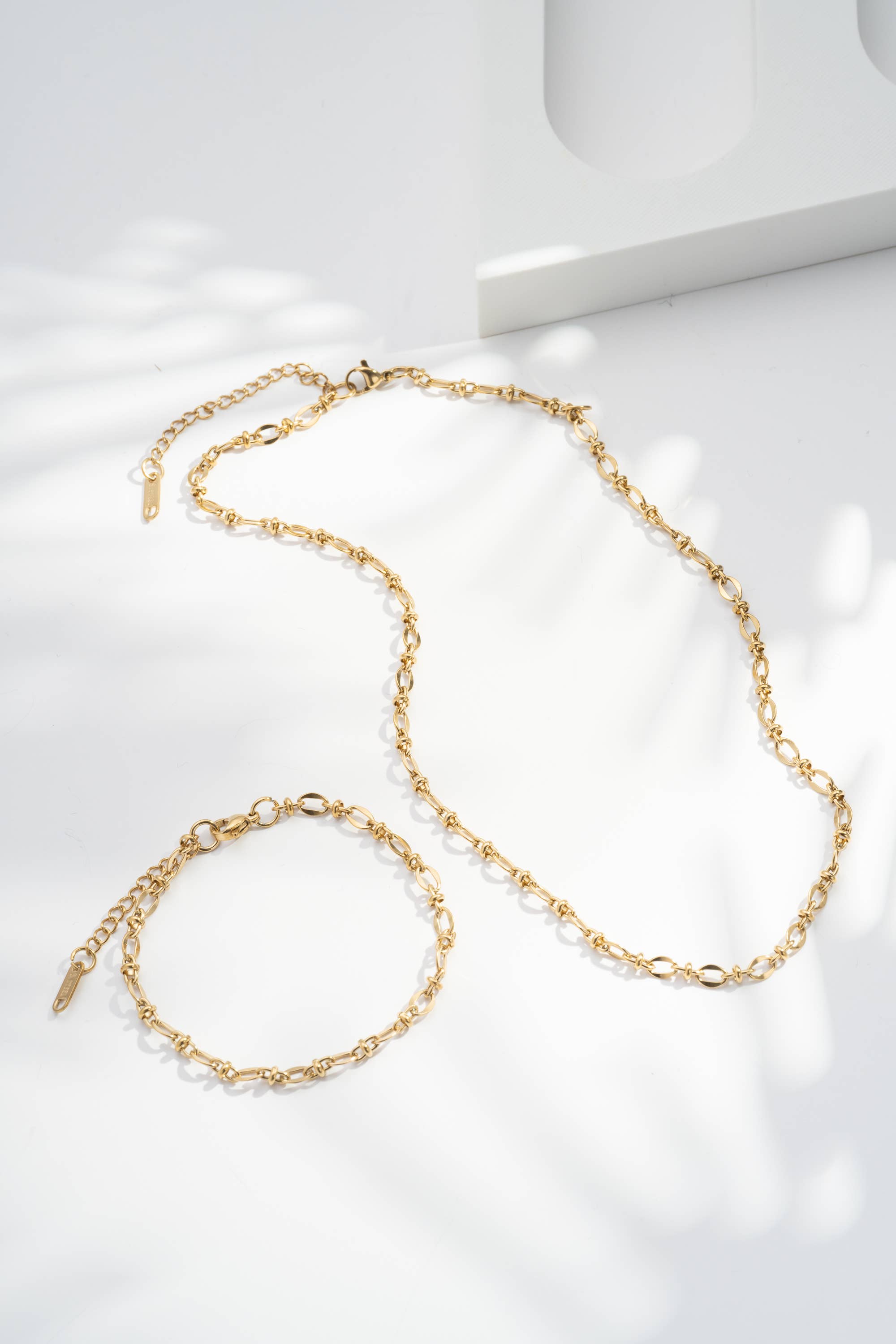 Chain Necklaces Pure Link Delicate Gold Stainless Steel