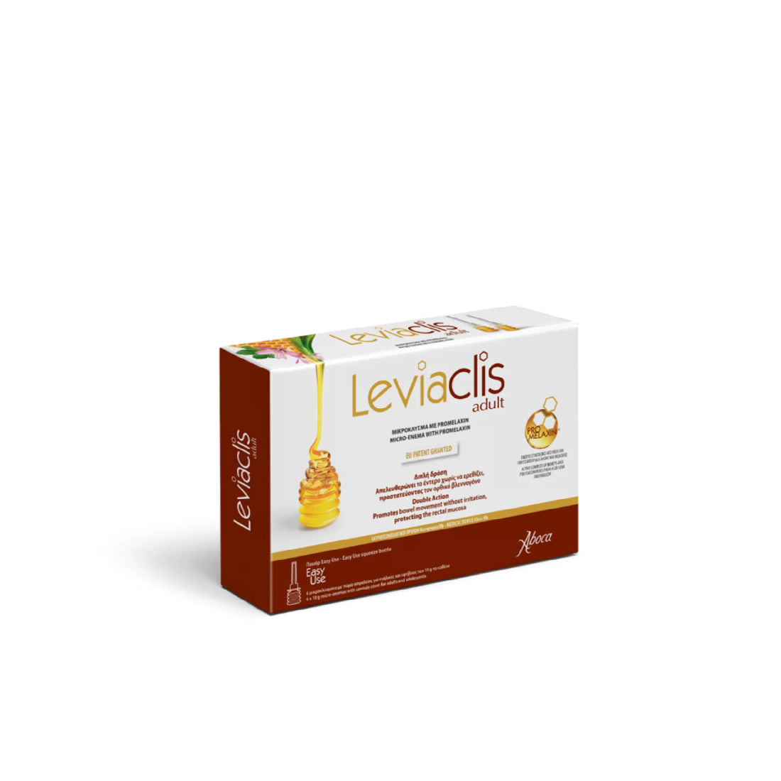 Aboca Leviaclis – constipation relief and rectal protection.