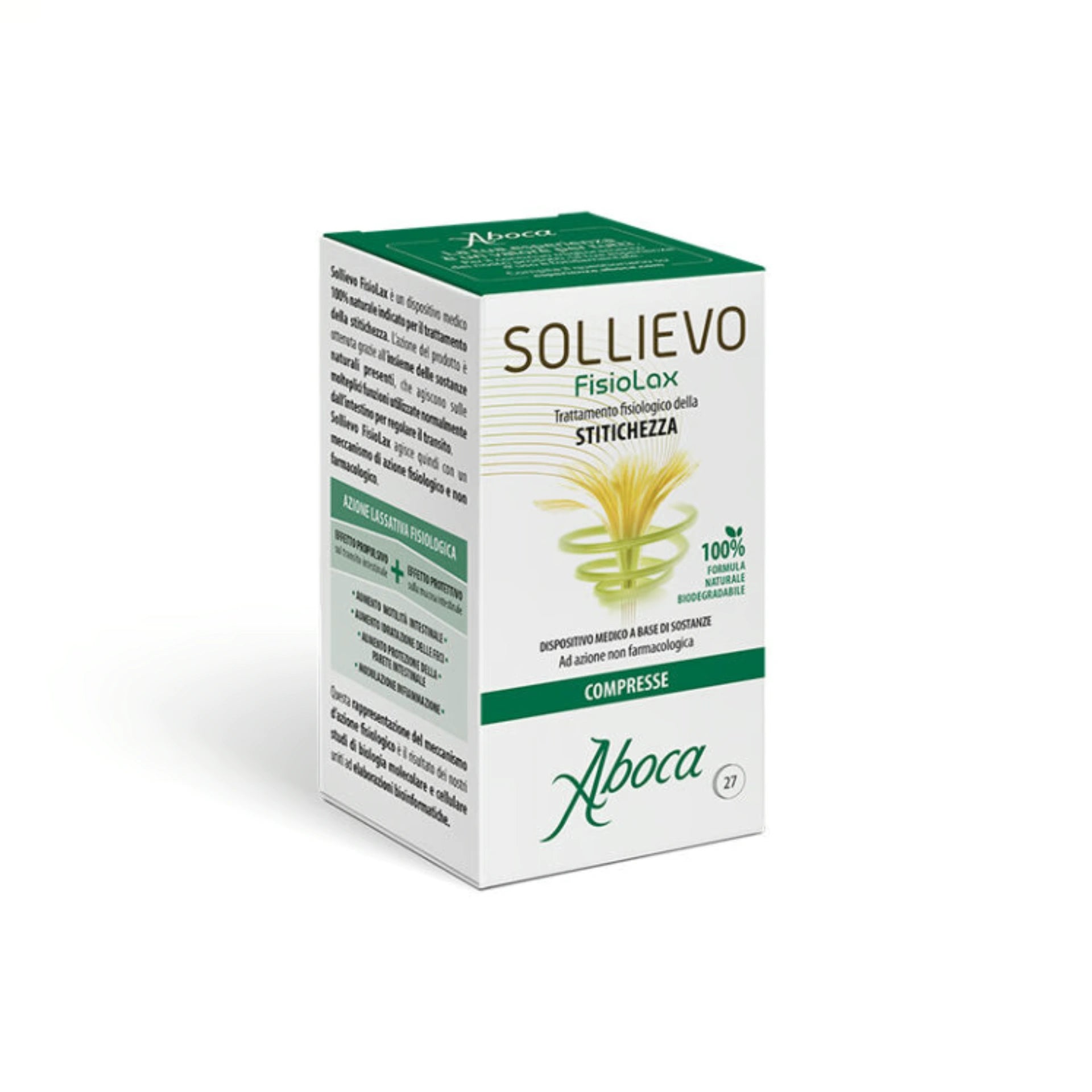 Aboca Sollievo PhysioLax for digestive health. 