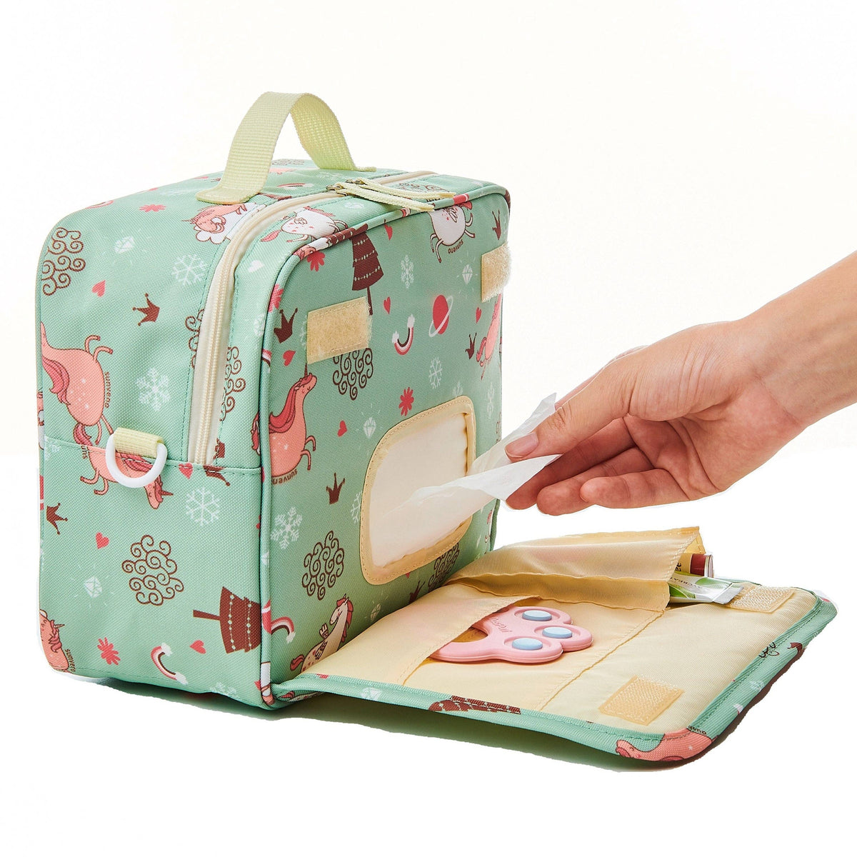 Diaper Changing Bag: Gray / Large