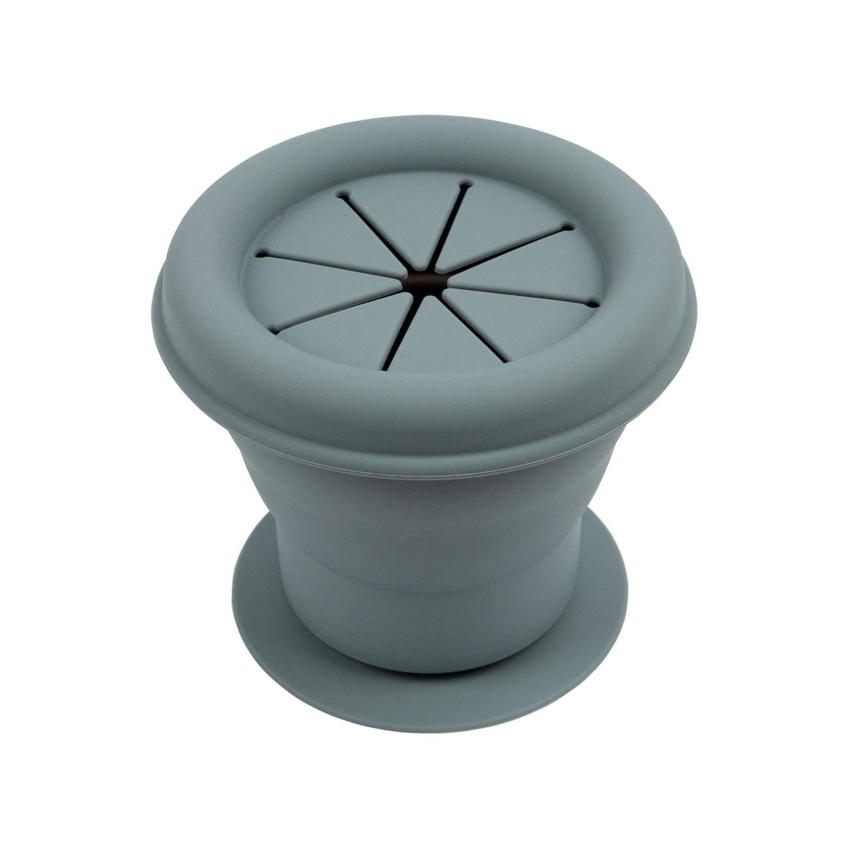 Baby Silicone Snack Pot - By Tiny Dining: Silver Sage