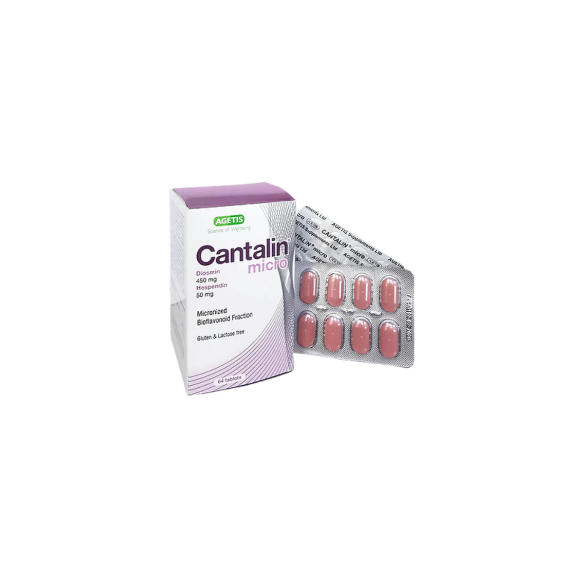 Cantalin Micro tablets with diosmin and hesperidin.