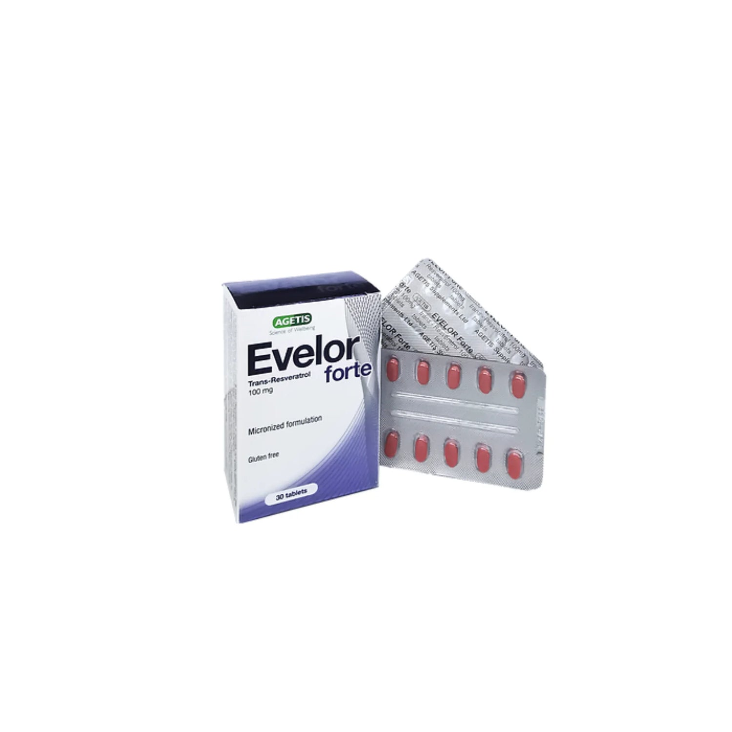 Evelor Forte Resveratrol 100mg Antioxidant Supplement