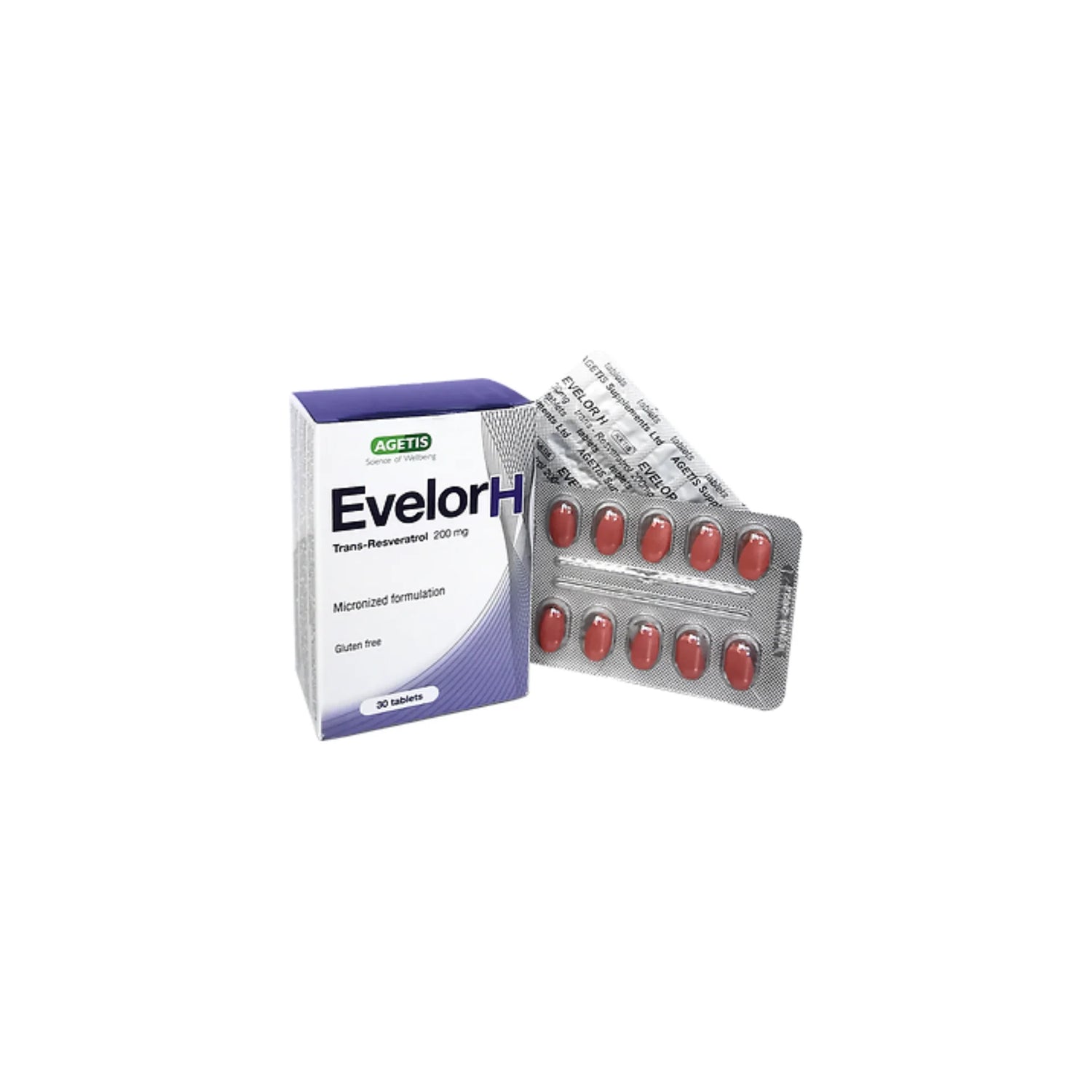 Agetis Evelor H Resveratrol 200mg - 30tabs