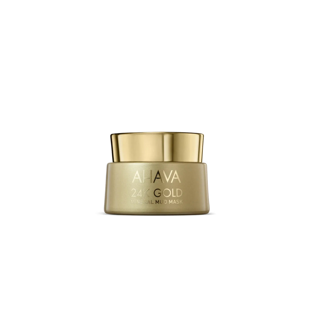 AHAVA 24K Gold Mineral Mud Mask with Dead Sea minerals and 24K gold for a radiant complexion.