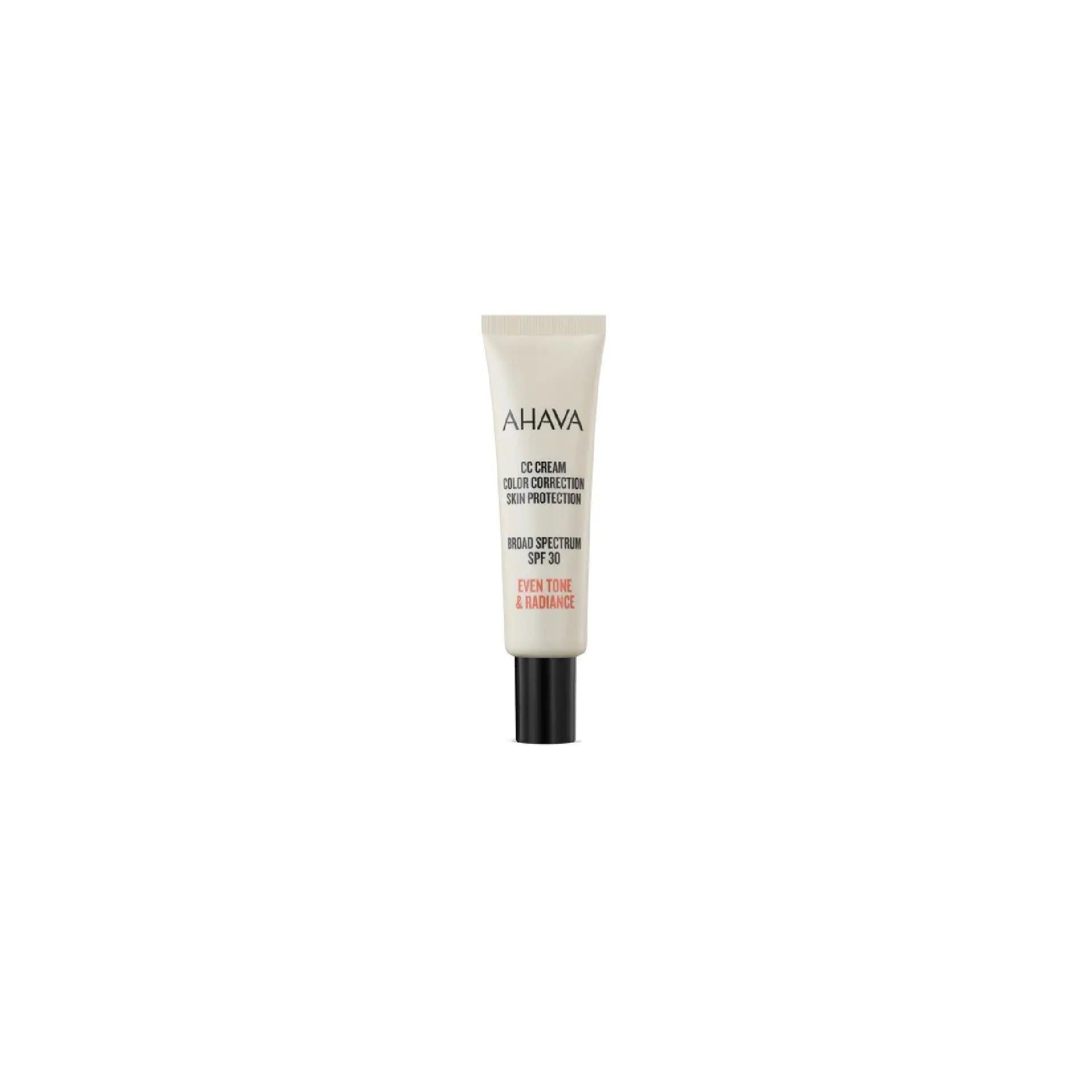 Ahava CC Color Correction Cream SPF30 for even skin tone and radiant complexion.
