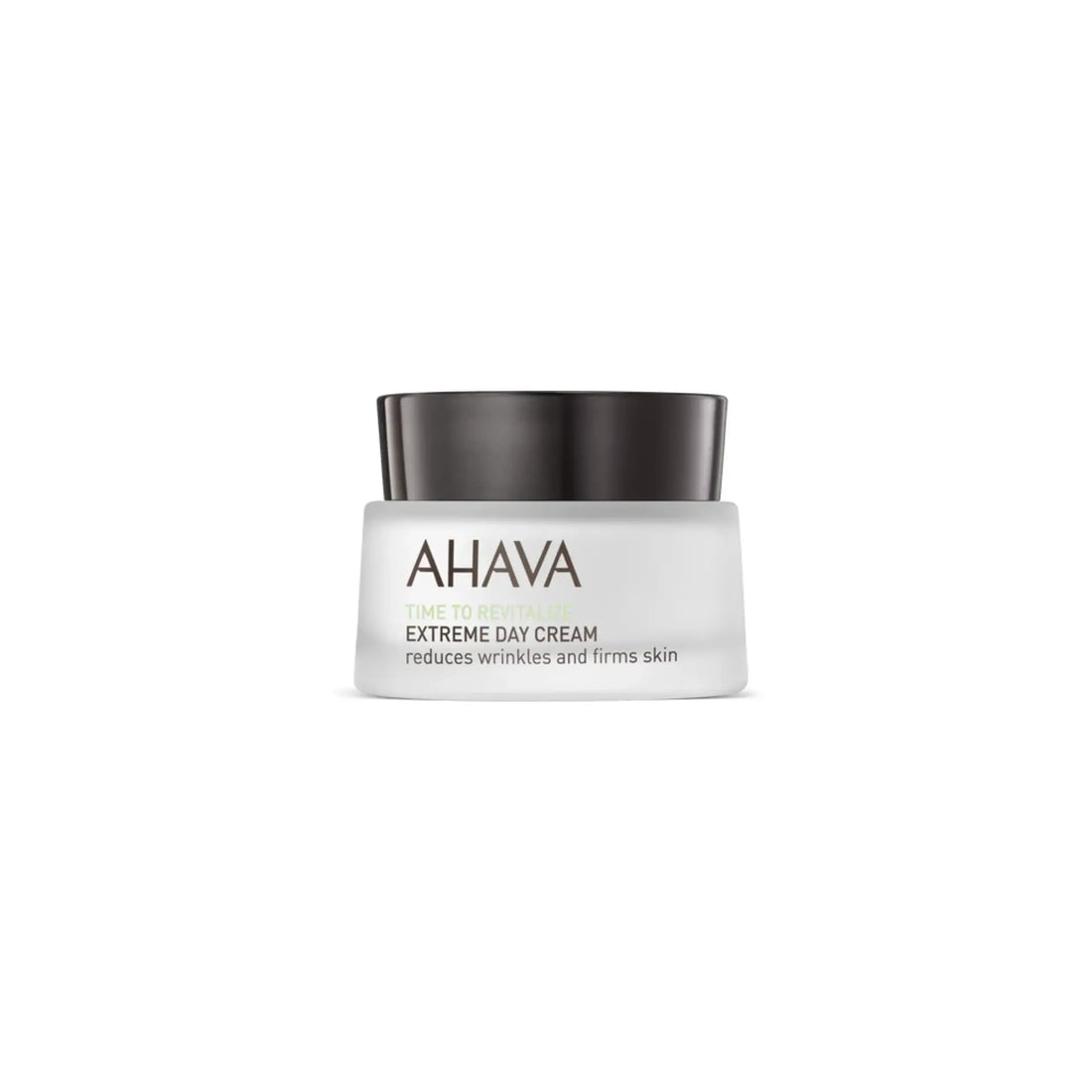 AHAVA Extreme Day Cream for skin firming, hydration, and anti-aging with Dead Sea minerals and Himalayan botanical extracts.