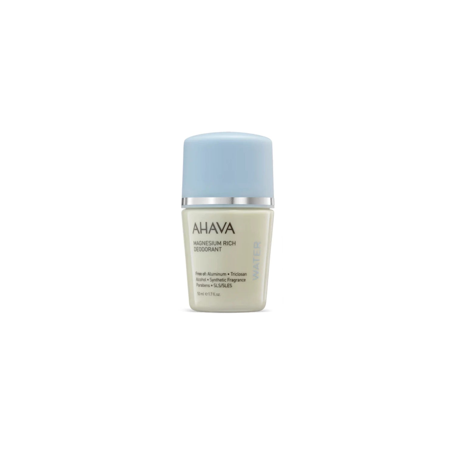 AHAVA Magnesium-Rich Roll-On Deodorant - Gentle, effective, and safe for sensitive skin.

