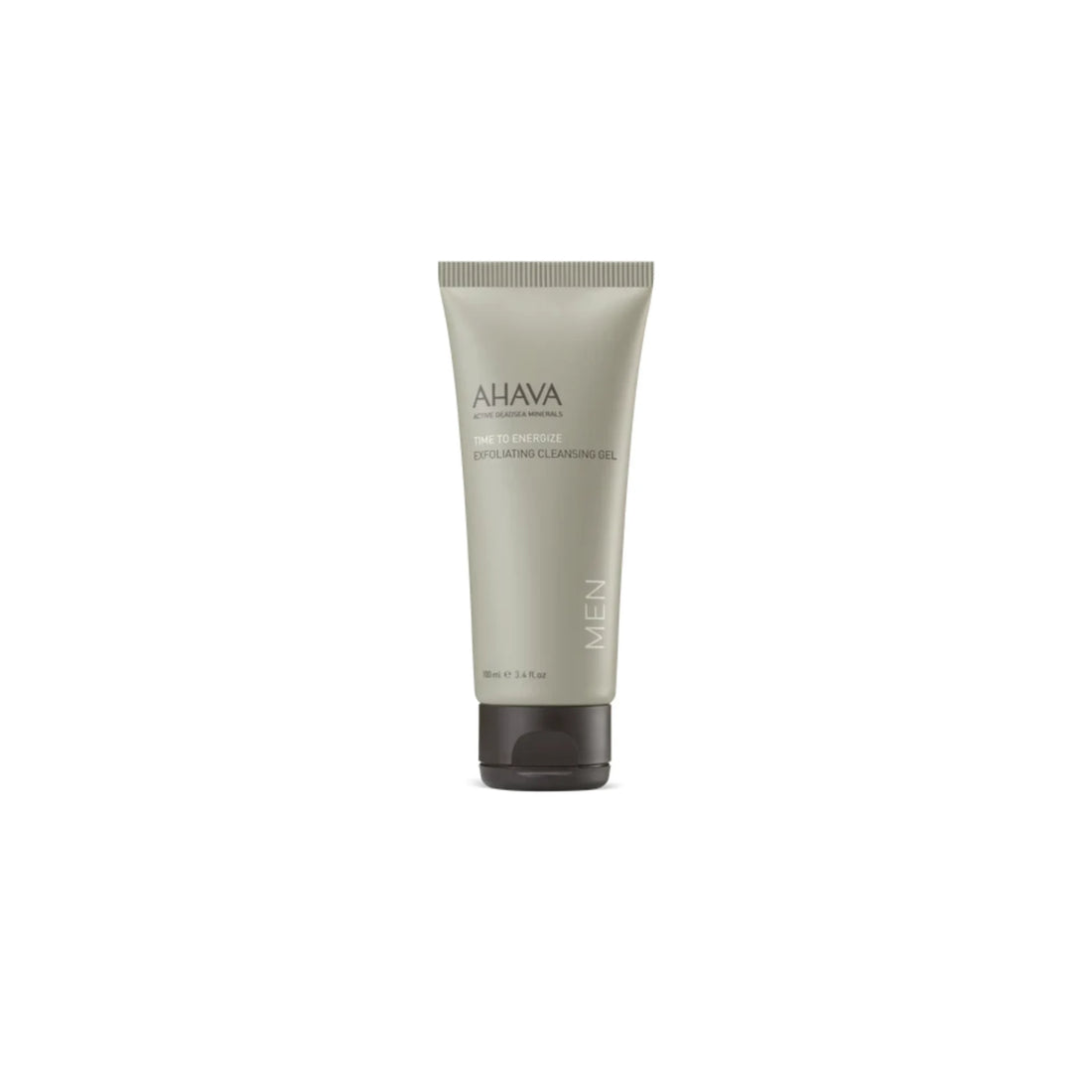 Ahava Men’s Exfoliating Cleansing Gel with Dead Sea minerals and antioxidant-rich ingredients.