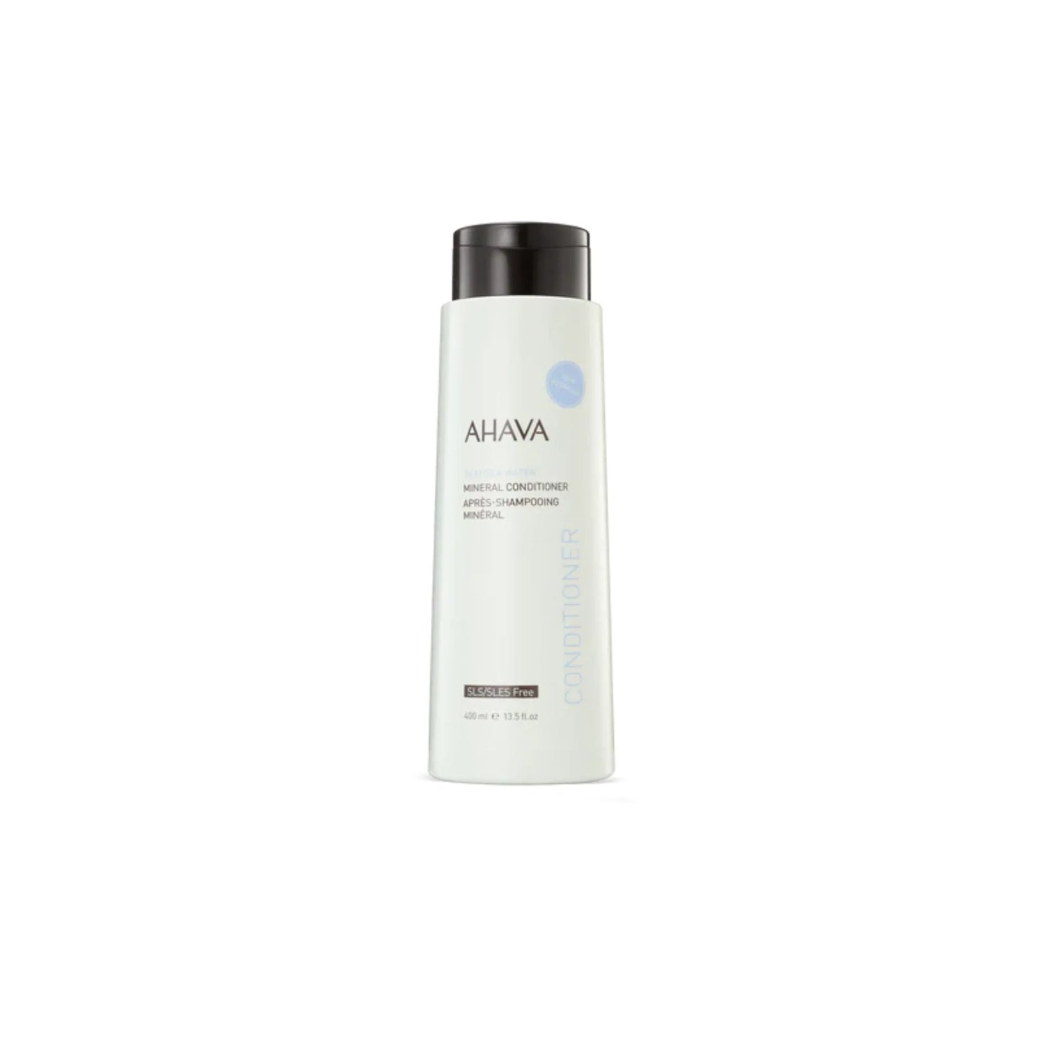 AHAVA Mineral Conditioner with Dead Sea minerals for smooth and hydrated hair.