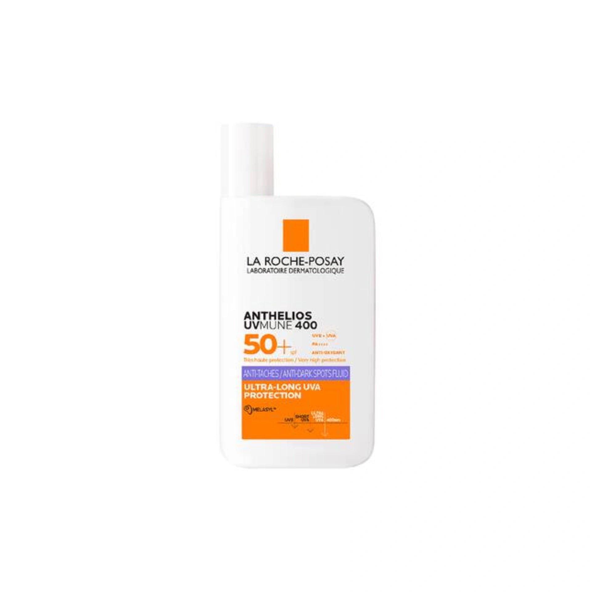 La Roche-Posay Anthelios Anti-Dark Spots SPF50+ – Lightweight, invisible facial sun protection targeting dark spots.