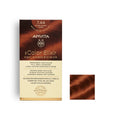 Apivita Permanent Hair Color 7.44 Blonde Intense Copper – Vibrant copper blonde hair color with natural shine.