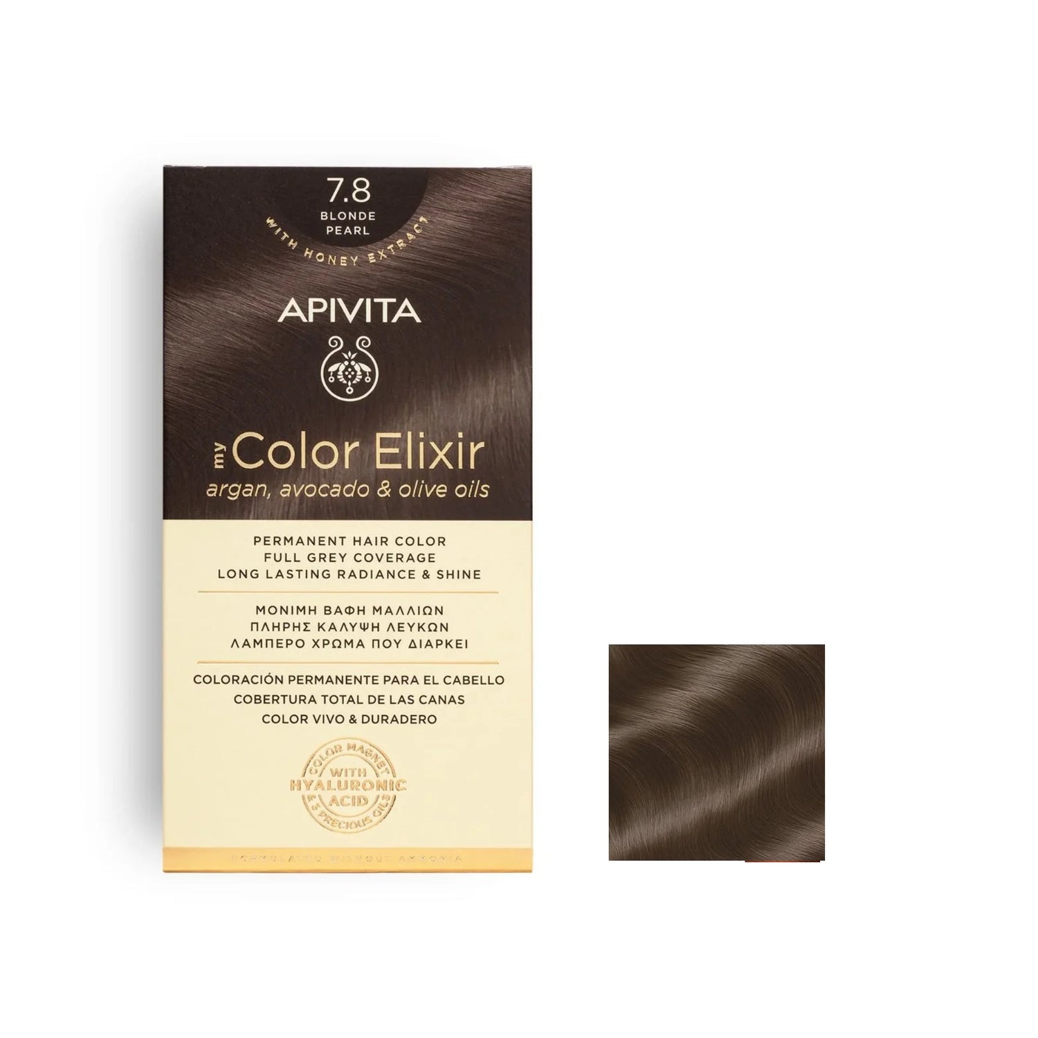 Apivita My Color Elixir Permanent Hair Color - 7.8 Blonde Pearl