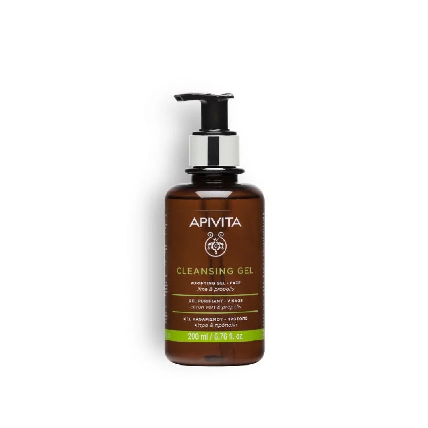 Apivita Purifying Gel with Propolis and Lime for Oily/Combination Skin, 200ml.