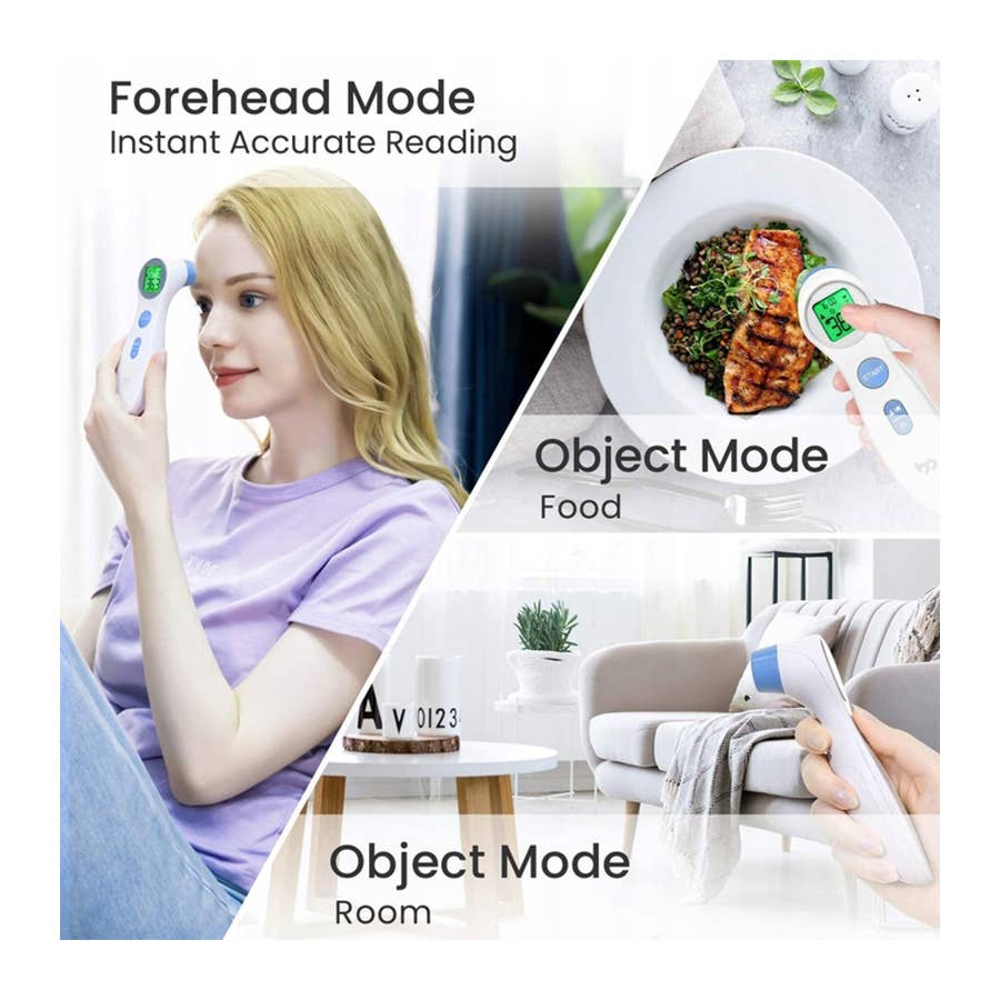 Non Contact Forehead Digital Thermometer Easy Use &amp; Carry: No Light Display