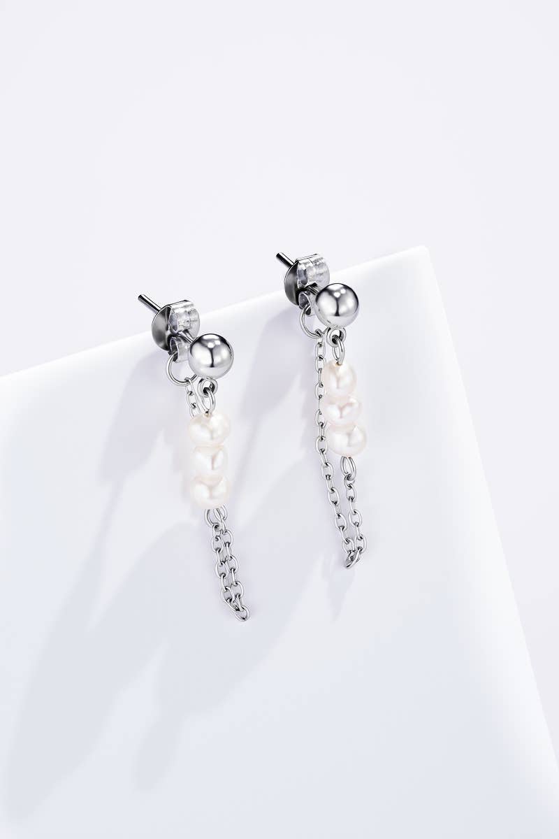 Stainless steel earrings 124AQ586: Gold / 100% Stainless steel