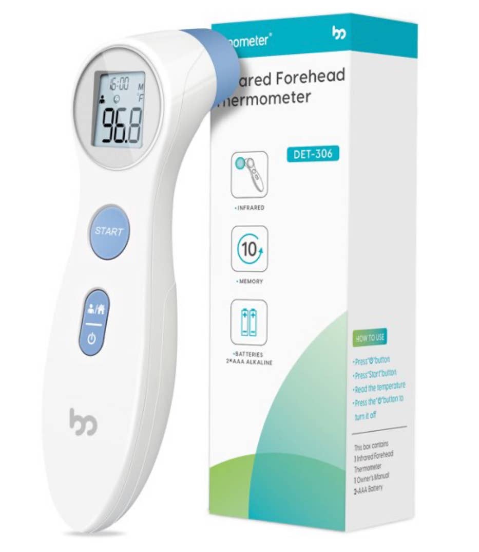 Non Contact Forehead Digital Thermometer Easy Use &amp; Carry: No Light Display