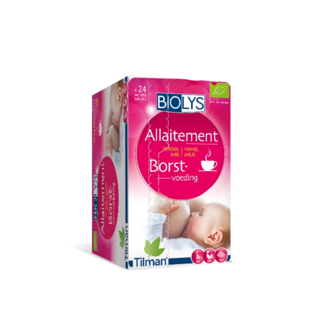 Biolys® Breastfeeding Tea with fennel and anise for lactation support and improved digestive comfort.