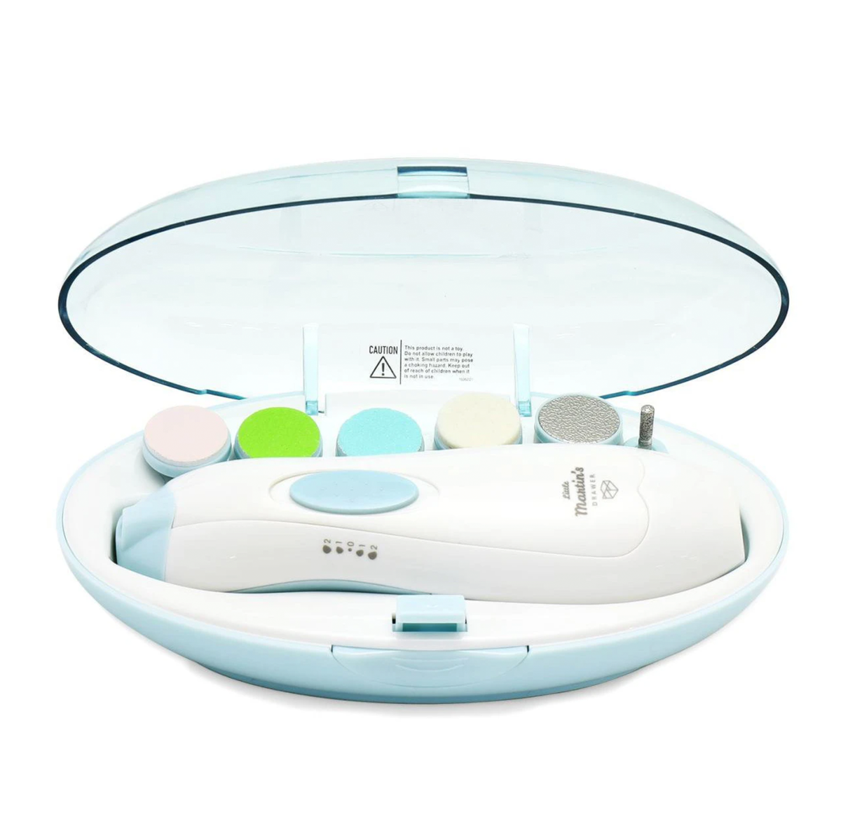 Little Martin's Drawer Baby Electric Nail Trimmer with Light: Blue
