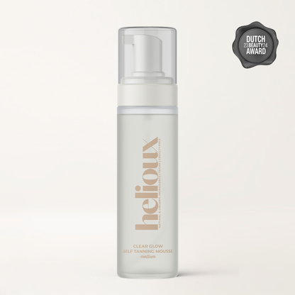 Helioux Self Tanning Mousse Transparent | Clear Glow Medium