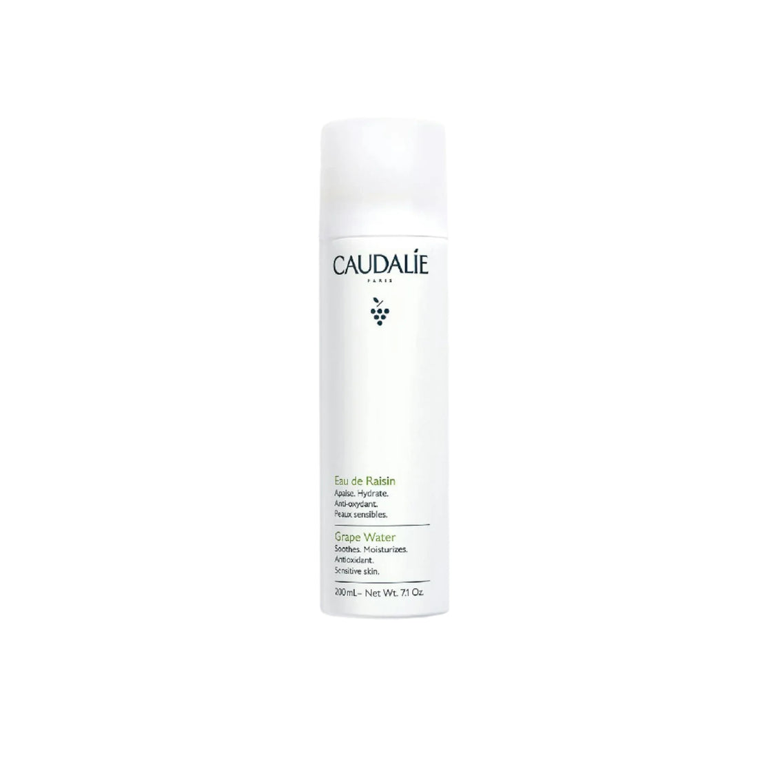 Caudalie Grape Water Hydrating Mist for Sensitive Skin in 200ml bottle.