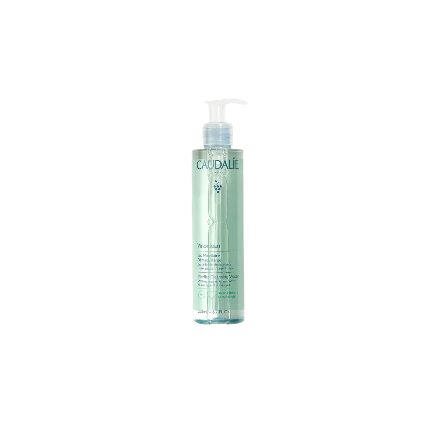 Caudalie Vinoclean Micellar Cleansing Water – gentle cleansing water in 200ml bottle, ideal for removing makeup and impurities.