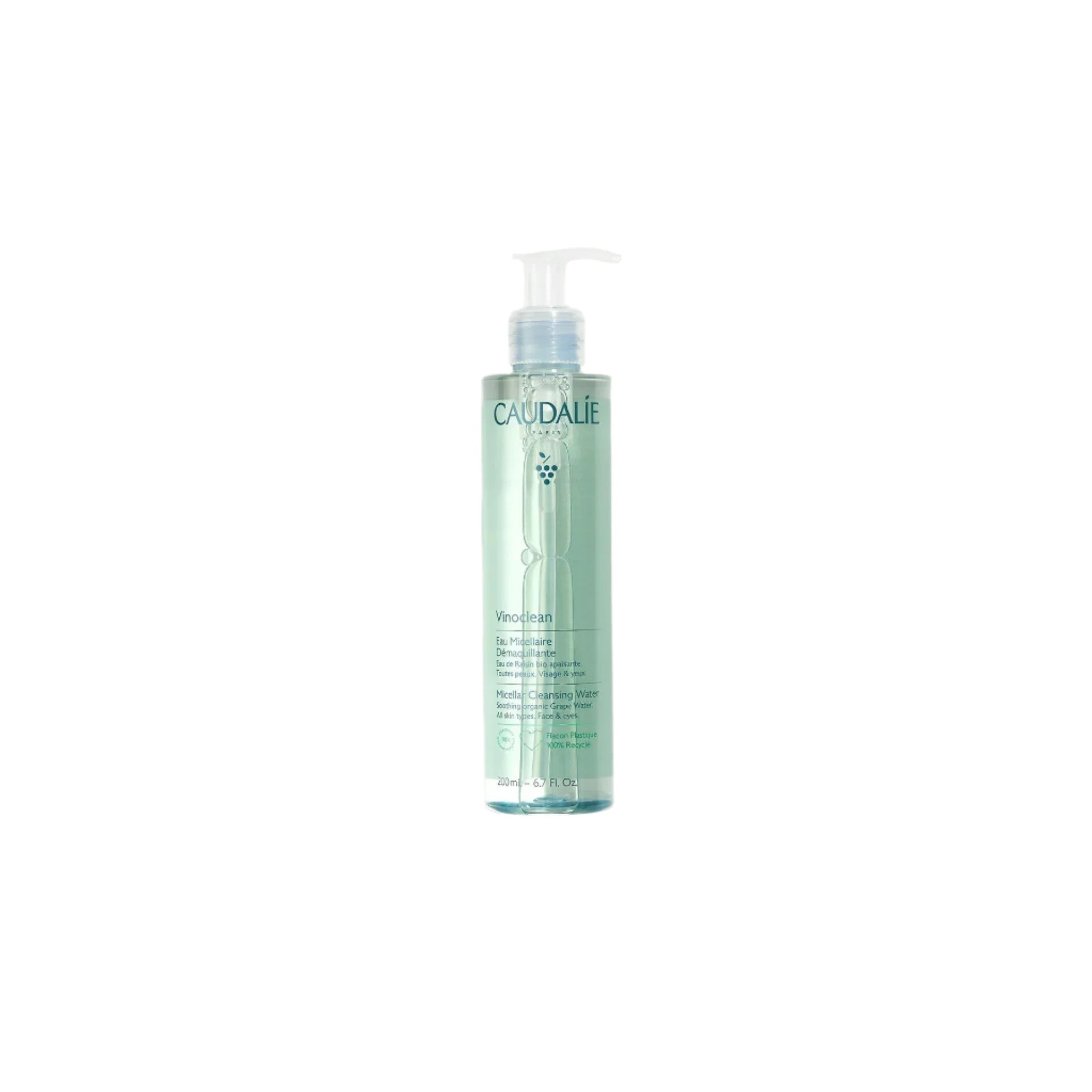 Caudalie Vinoclean Micellar Cleansing Water – gentle cleansing water in 200ml bottle, ideal for removing makeup and impurities.