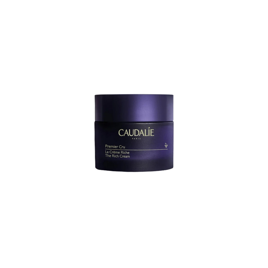 Caudalie Premier Cru The Rich Cream in a luxurious jar, offering intense hydration and anti-aging benefits.