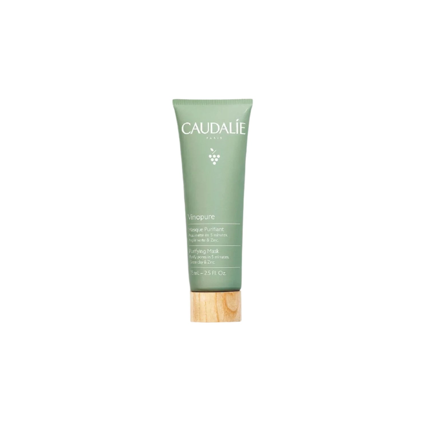 Caudalie Vinopure Purifying Mask – Clarifying clay mask for acne-prone skin.