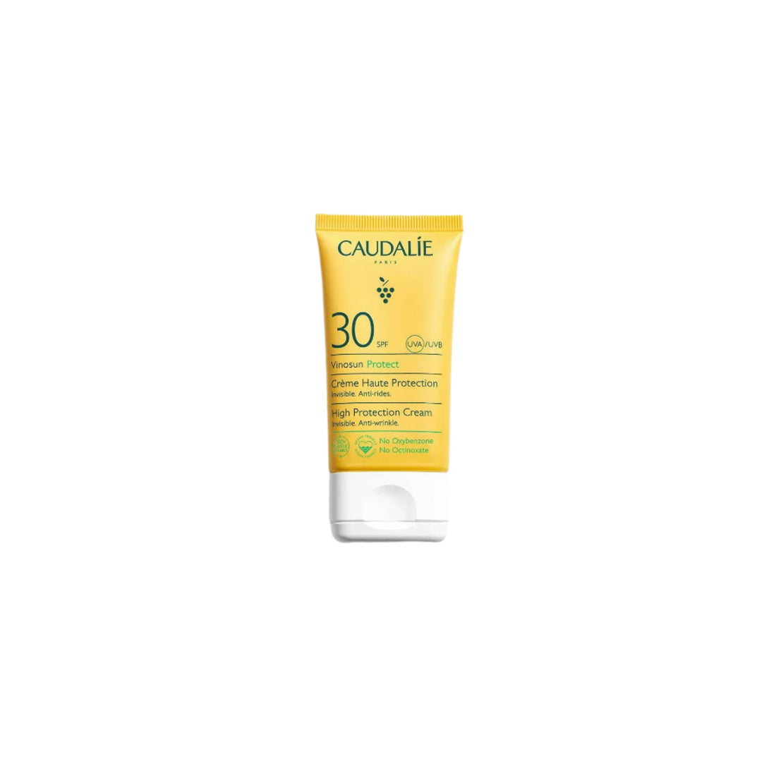 Caudalie Vinosun Protect High Protection Cream SPF30 – Anti-wrinkle sunscreen with broad-spectrum SPF 30 protection for sensitive skin.