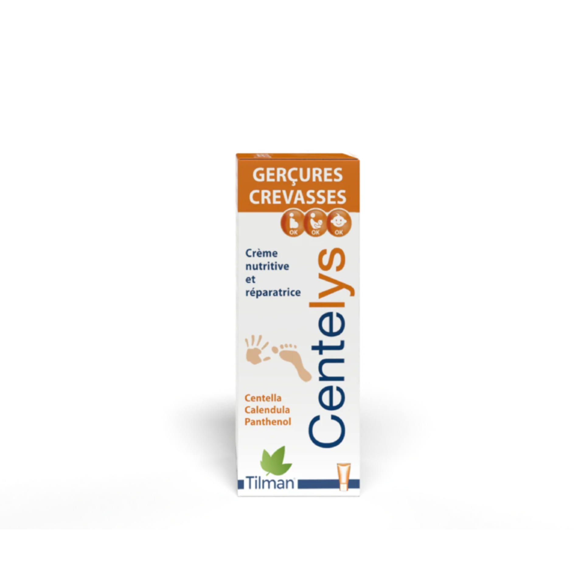Centelys cream with centella, calendula, and essential oils for chapped skin.