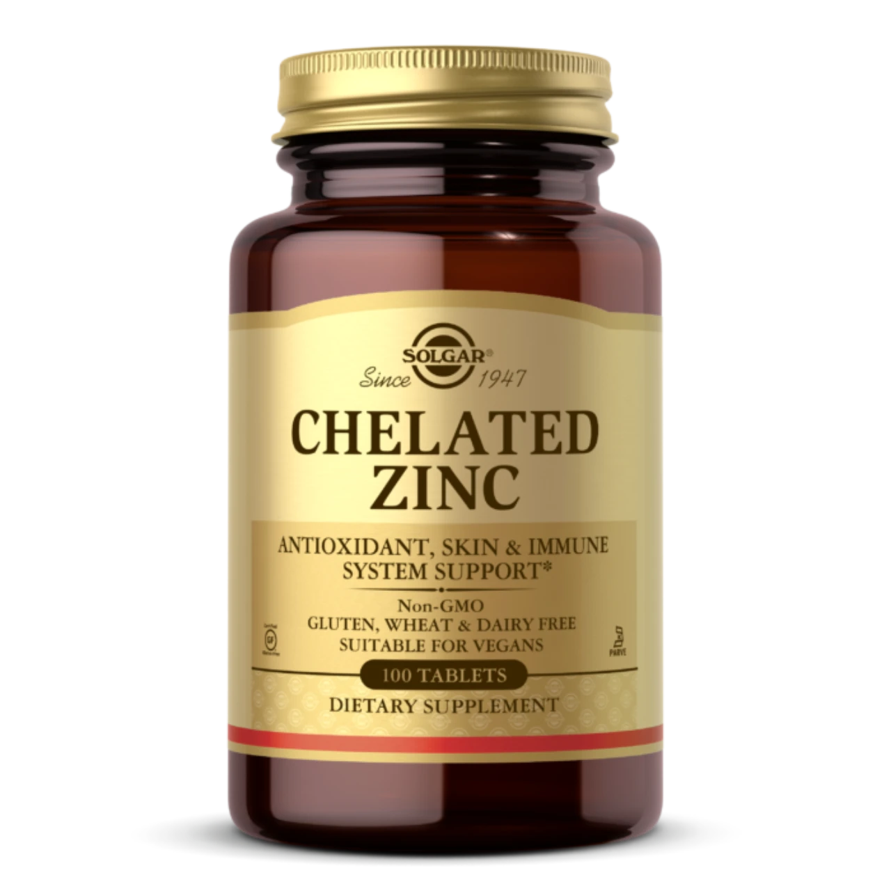 Solgar Chelated Zinc Supplement for Immune Health and Wellbeing