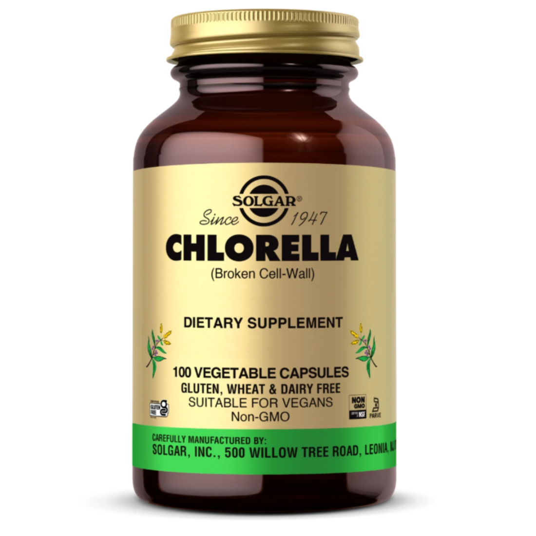 Solgar Chlorella 520 mg Supplement - Freshwater Algae