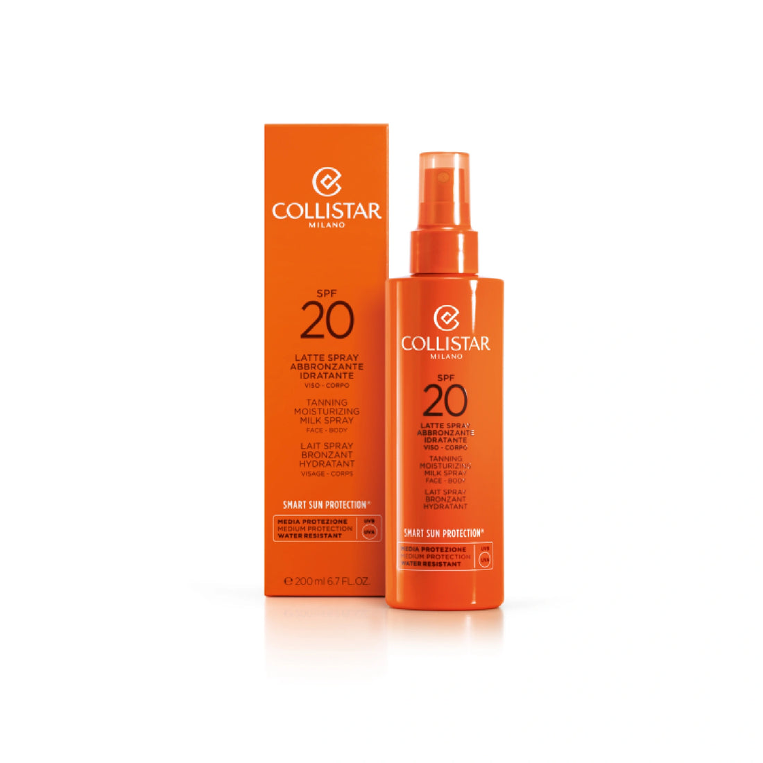 Collistar Tanning Moisturizing Milk Spray SPF 20 - 200ml