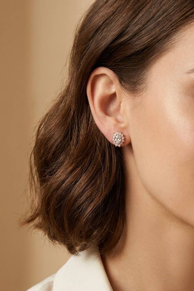 Stainless steel earrings 124AQ757: Or / 100% Acier inoxydable