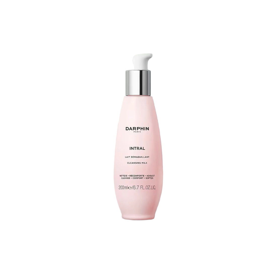 Darphin Intral Cleansing Milk – soothing facial cleanser for sensitive skin that gently removes makeup and impurities.