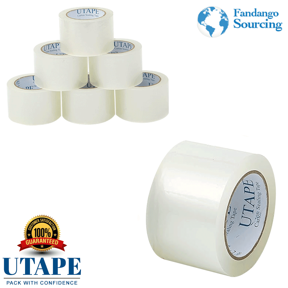 Packing Tape 3" Wide X 330'  Shipping Tape 6 Rolls