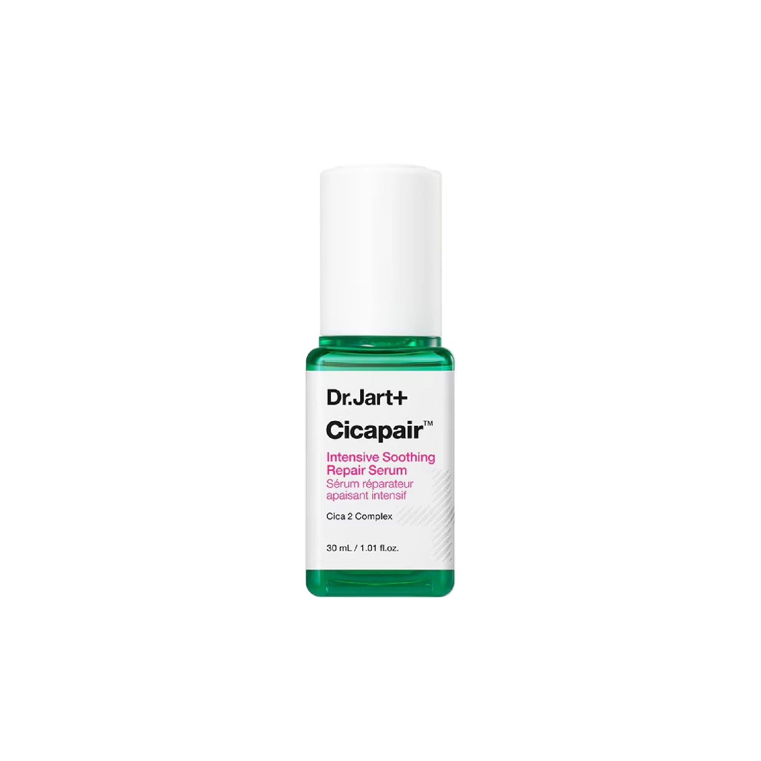 Dr. Jart+ Cicapair™ Intensive Soothing Repair Serum – lightweight redness serum with Centella Asiatica and peptides to calm and repair sensitive skin.