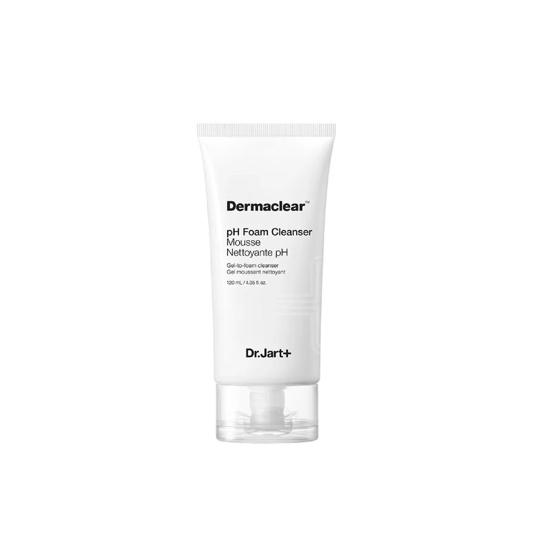 Dr. Jart+ Dermaclear™ pH Cleanser Foam Face Wash – gentle gel-to-foam cleanser with glycerin that balances skin’s pH, removes dirt, and hydrates.